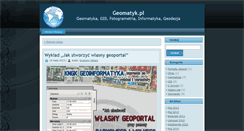 Desktop Screenshot of geomatyk.pl