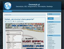 Tablet Screenshot of geomatyk.pl